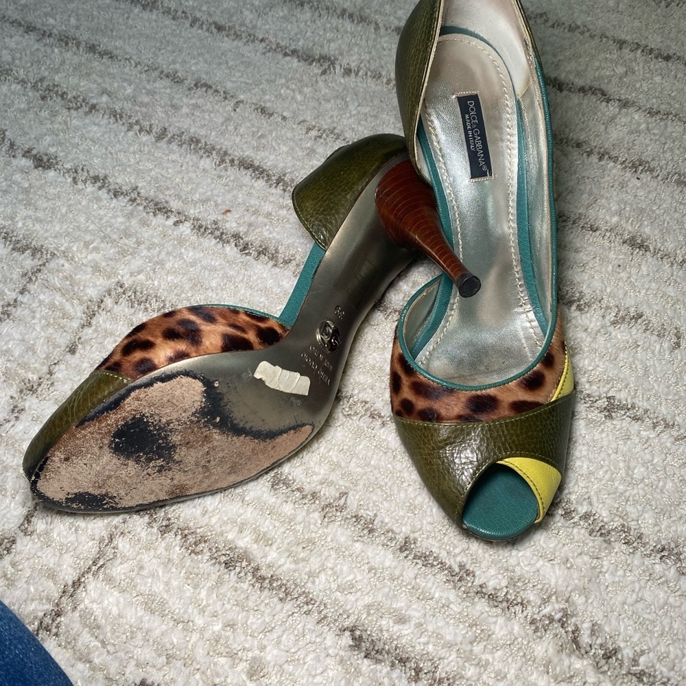 Dolce & Gabbana Multi-Color Heels Eu Size 39 - image 6